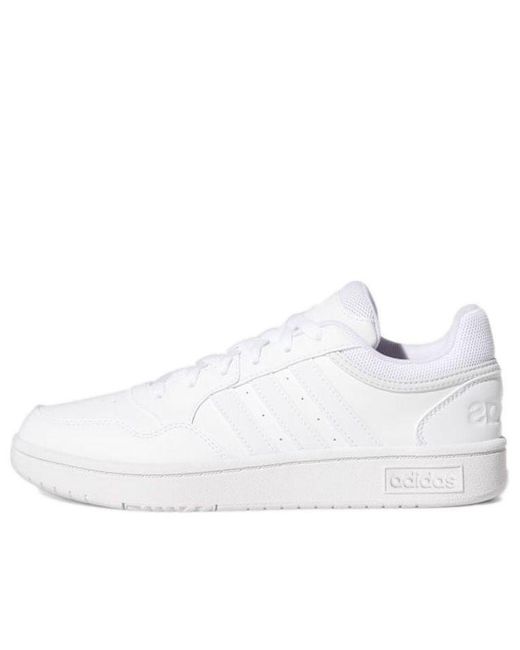 Adidas White (Wmns) Hoops 3.0 Low Dash'