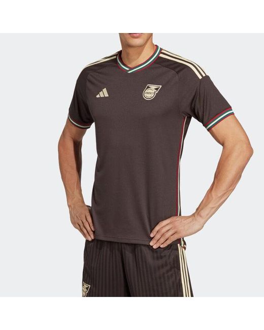 Adidas Brown Jamaica 23 Away Jersey for men