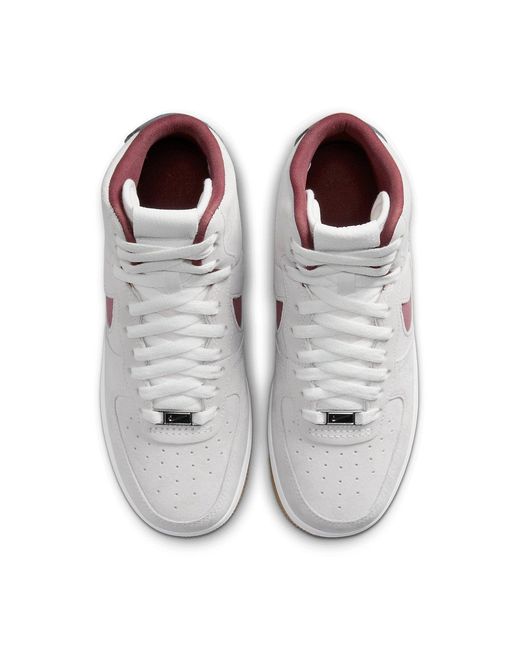 Nike White (Wmns) Air Force 1 High Sculpt Suede'