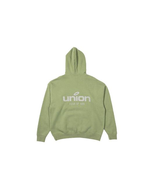 Fear Of God Green Fw21 Vintage Hoodie X Union La for men