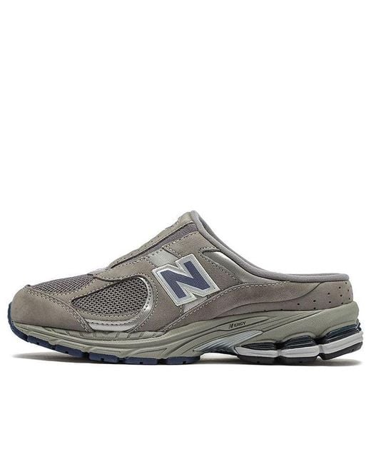 New Balance Gray 2002R Mule for men