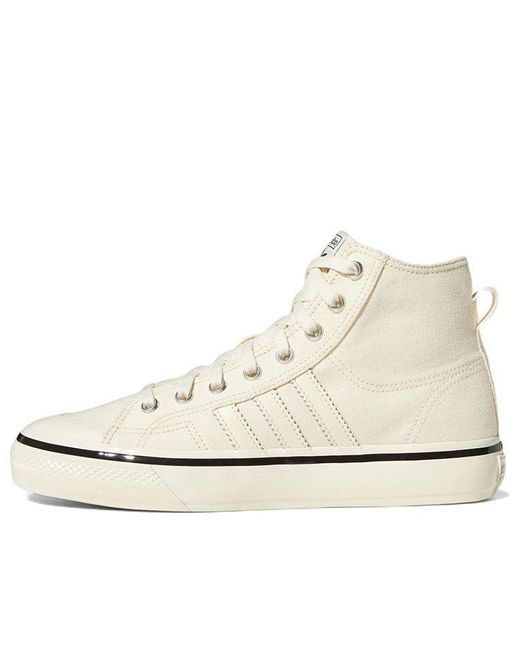Adidas White Originals Nizza Hi Rf 74 for men