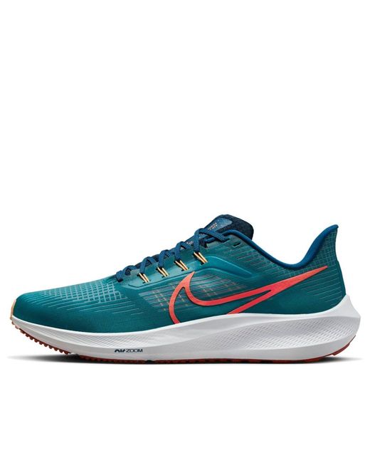 Nike Blue Air Zoom Pegasus 39 'Spruce Crimson' for men