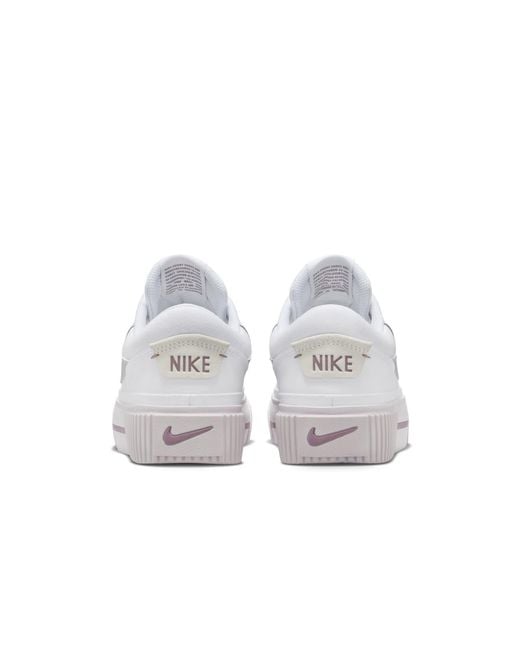 Nike White (Wmns) Court Legacy Lift Smokey Mauve'