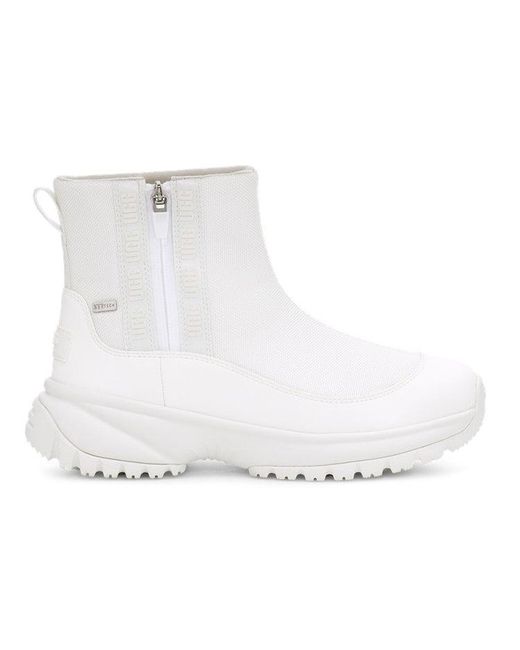Ugg White (Wmns) Yose Zip Fleece Lined Snow Boots