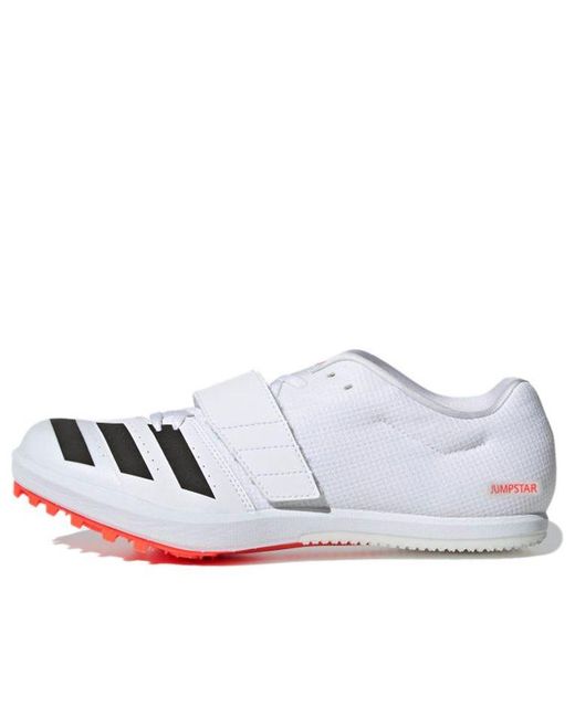 Adidas White Jumpstar Spikes for men