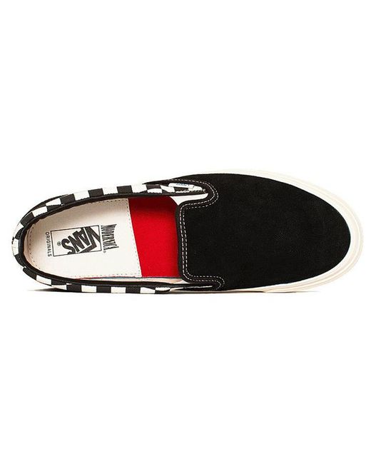 Vans Black Modernica X Og Classic Slip-On Lx 'Checkerboard' for men