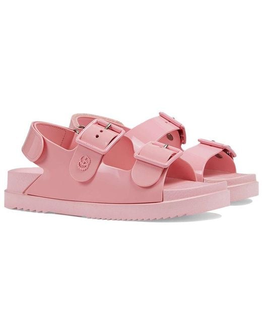 Gucci Pink (Wmns) Rubber Slingback Sandals