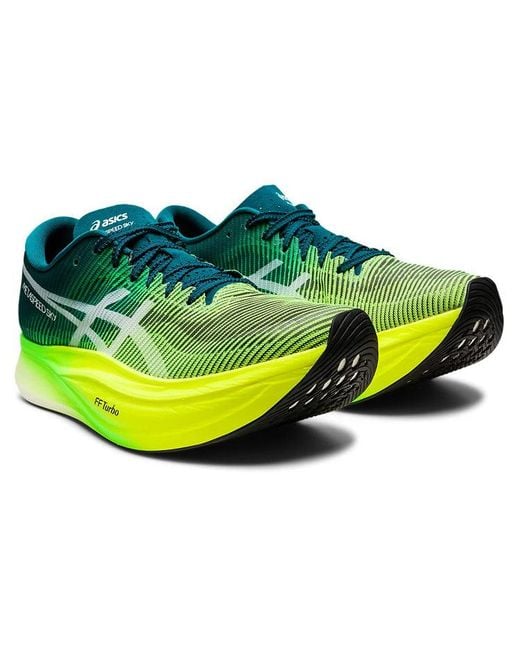 Asics Green Metaspeed Sky+ 'Velvet Pine Safety' for men