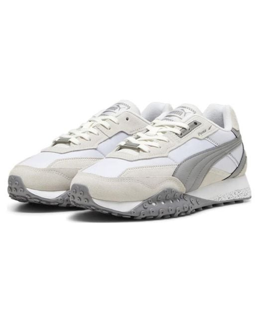 PUMA White Blacktop Rider 'Feather Stormy Slate' for men
