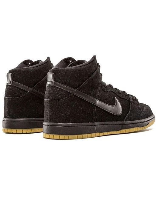 Nike Black Sb Dunk High Pro Gum' for men
