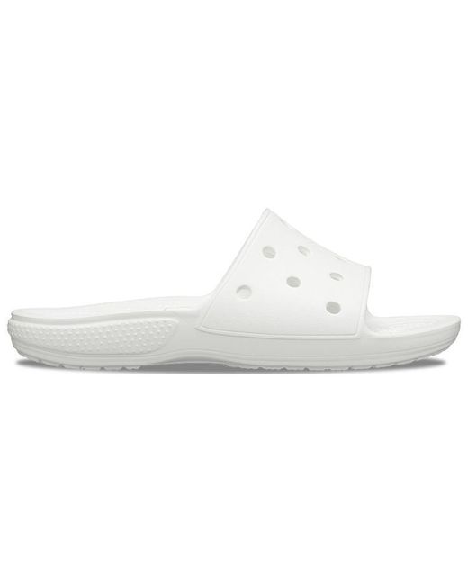 CROCSTM White Classic Clog Slippers for men