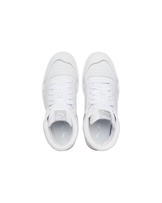 PUMA White (Wmns) Ralph Sampson Mid Metal