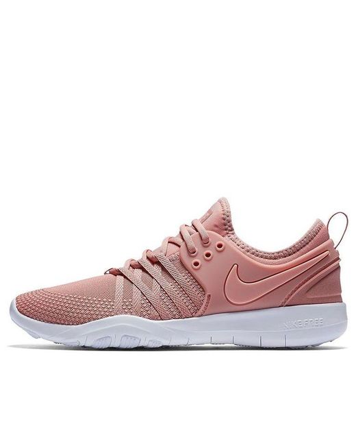 Nike Free Tr Trainer 7 Low-top Training Shoes Pink/white | Lyst