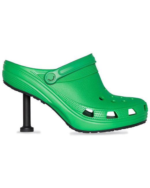 Balenciaga Green Crocs X Shoes