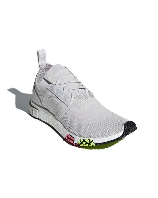 Adidas White Nmd_racer Primeknit 'gray One' for men
