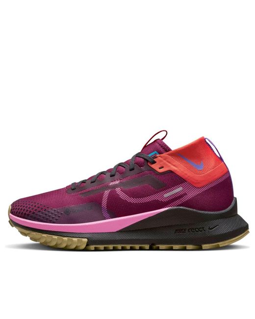 Nike Red React Pegasus Trail 4 Gtx 'Rosewood' for men