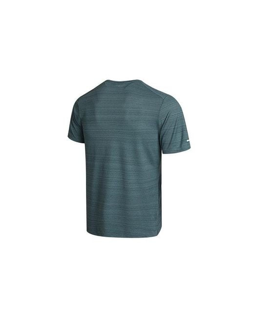 Nike Blue M Nk Df Miler Top Ss Running Training Sports Short Sleeve for men