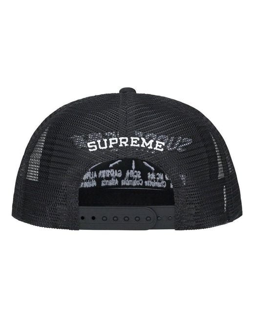 Supreme Black Transport Mesh Back 5-Panel for men