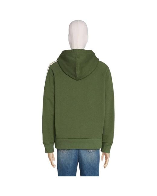 Gucci Green Knitted Cotton Hooded Sweater For for men