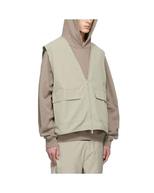 Fear Of God Natural Ss22 Cotton Vest 'Sea Foam' for men