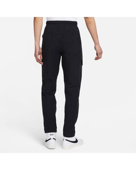 Nike Black As Sportswear Cargo Woven Pant for men