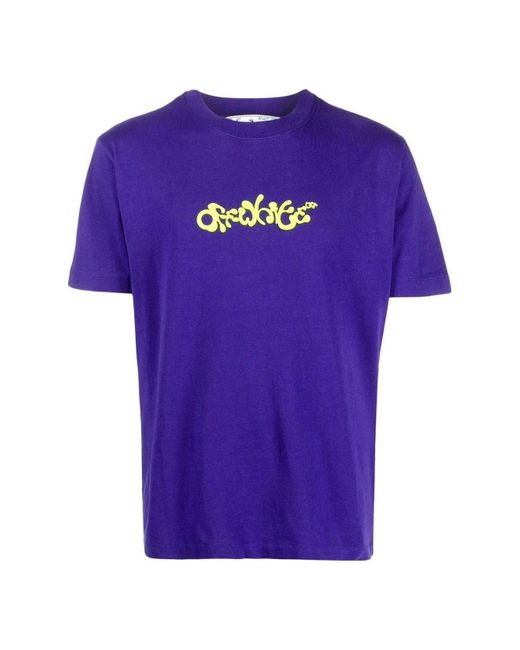 Off-White c/o Virgil Abloh Purple Opposite Arrow Slim T-Shirt for men