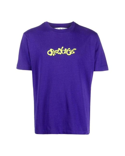Off-White c/o Virgil Abloh Purple Opposite Arrow Slim T-shirt for men