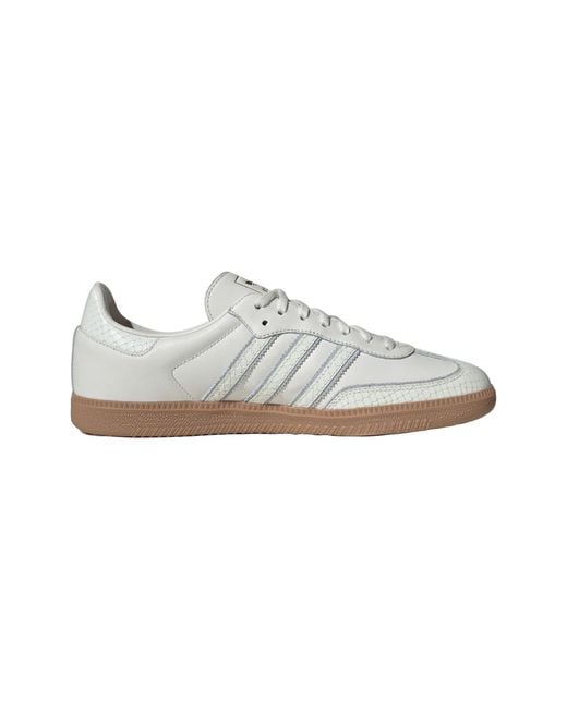 Adidas White Samba 'Core Snakeskin' for men