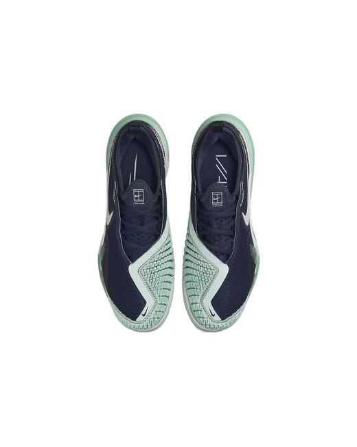 Nike Blue (Wmns) Court React Vapor Nxt 'Obsidian Mint Foam'