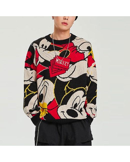 Li-ning Red X Disney Graphic Crew Neck Sweater for men
