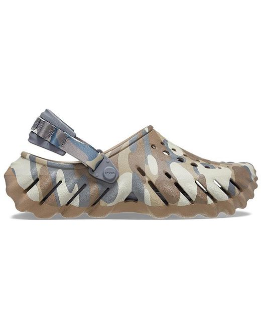 CROCSTM Blue Echo Camo Redux Clog 'Charcoal Camo' for men