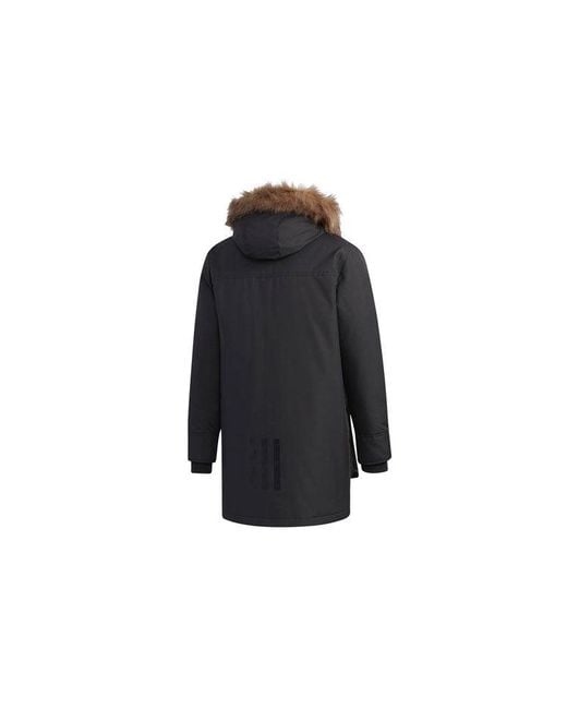 Adidas Black Neo Protection Against Cold Stay Warm Cozy Breathable Down Jacket for men