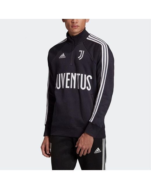 Adidas Blue Juve Icons Top Juventus Soccer/Football Sports Jacket for men