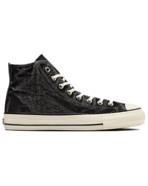 Converse Black All Star Us Aged Denim High Top 'Aged' for men
