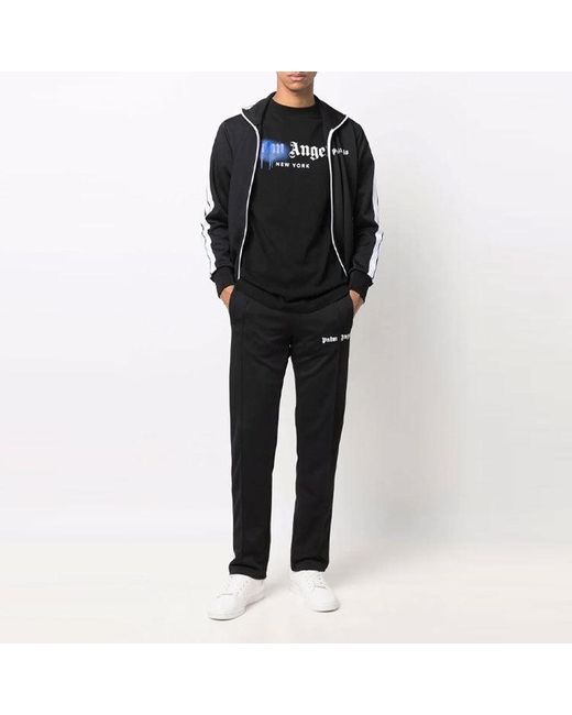 Palm Angels Black Ss22 Classic Track Jacket ' ' for men