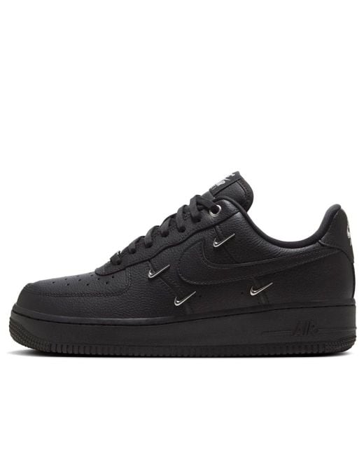 Nike Black (Wmns) Air Force 1 Low Mini Swoosh'