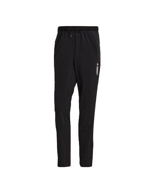 Adidas Black Logo Loose Lacing Sports Pants for men