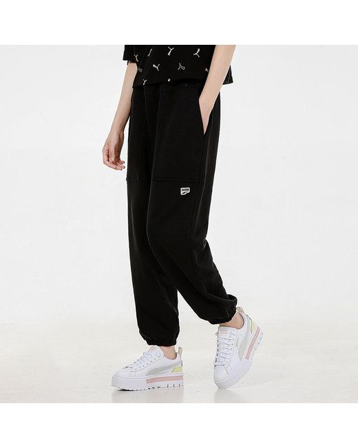 PUMA Black (Wmns) Sports Running Breathable Long Pants