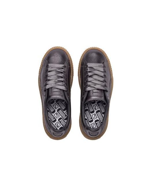 PUMA Blue (Wmns) Basket Platform Luxe