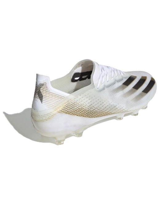 Adidas White X Ghosted.1 Ag Metallic Melange' for men