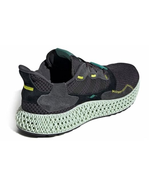 Adidas Blue Zx 4000 Futurecraft 4D 'Carbon' for men