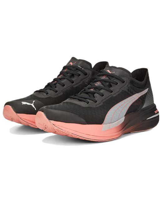 PUMA Black (Wmns) Deviate Nitro Carbon Carnation'