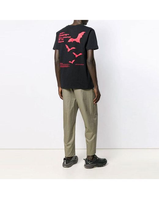 Off-White c/o Virgil Abloh Black Printing Short Sleeve Ordinary Version for men