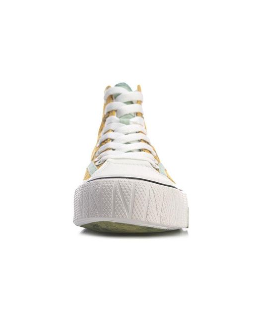 Li-ning Metallic (Wmns) X Line Friends Weiwu Canvas Hi Shoes