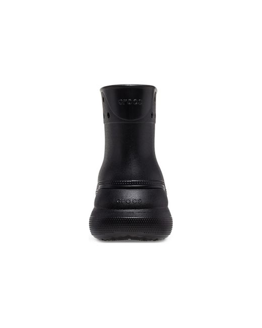 CROCSTM Black Crush Platform Rain Boots – Waterproof