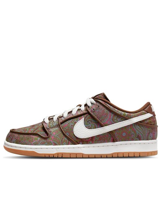 Nike Brown Dunk Low Pro Premium Sb 'Paisley' for men