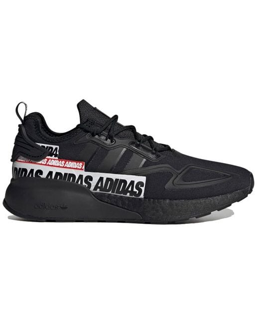 Adidas Blue Zx 2K Boost 'Bold Logo Graphic for men