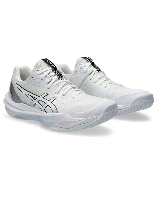 Asics White Sky Elite Flytefoam 3 Volleyball Shoes