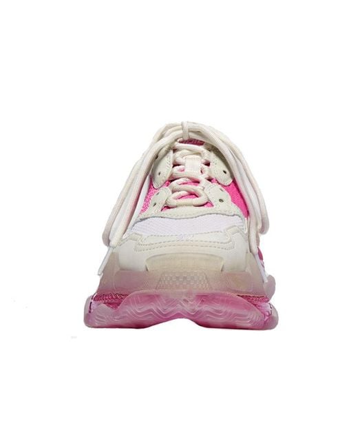Balenciaga Pink (Wmns) Triple S Clear Sole Trainer